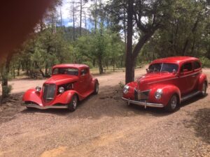 K. Tozi 34 Ford Coupe & 40 Ford Deluxe Sedan