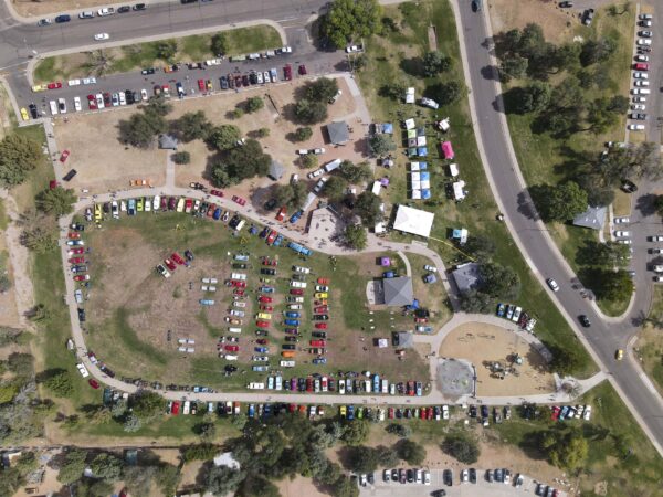 Drone View of 2024 Beeline Cruise-In