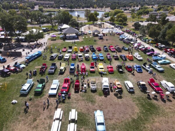 Drone View of 2024 Beeline Cruise-In